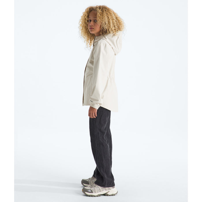 The North Face Antora Rain Jacket - Girls' White Dune/White Dune