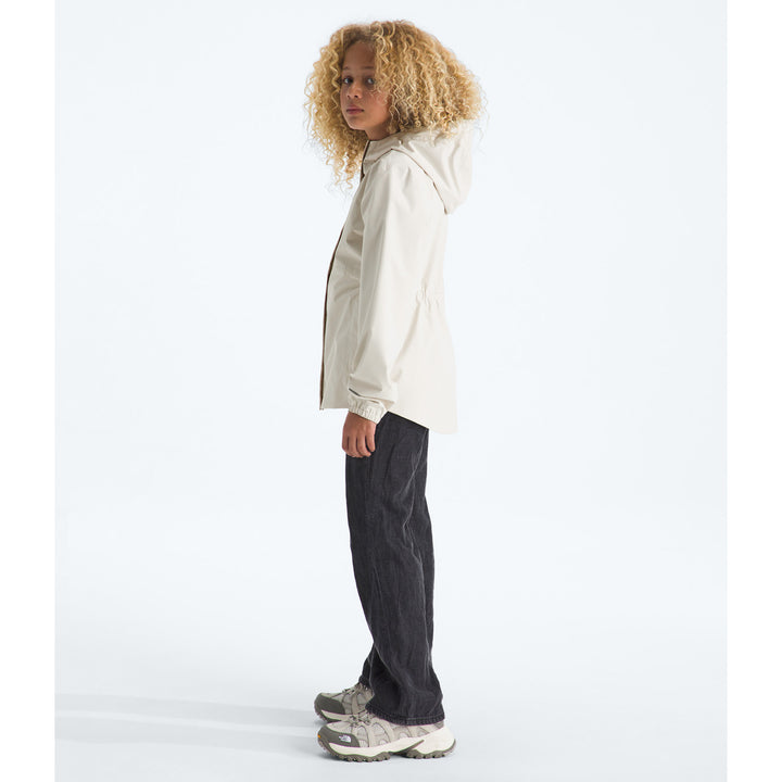 The North Face Antora Rain Jacket - Girls' White Dune/White Dune