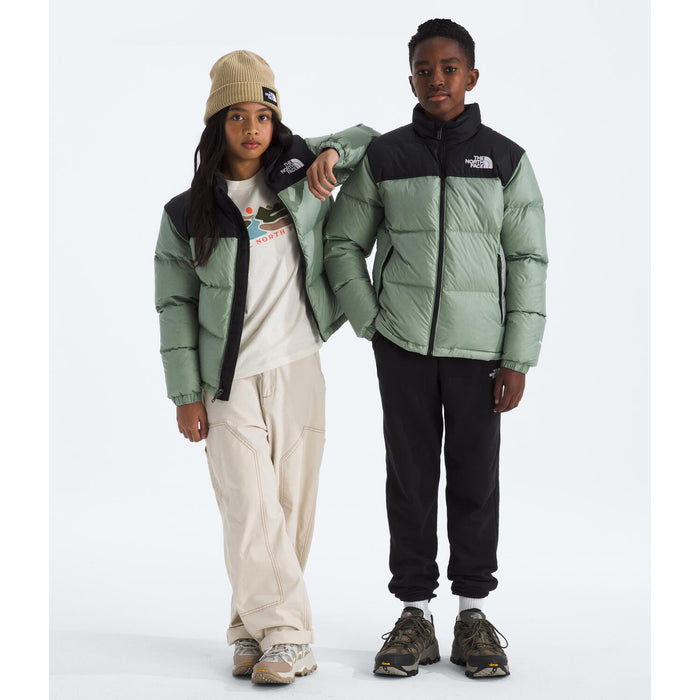 The North Face Teen 1996 Retro Nuptse Jacket - Unisex Slate Moss