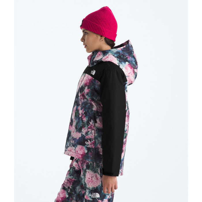 The North Face Freedom Insulated Jacket - Girls' Pale Blossom Frozen Floral Print