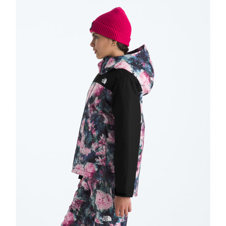 The North Face Freedom Insulated Jacket - Girls' Pale Blossom Frozen Floral Print