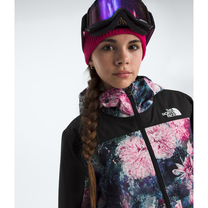 The North Face Freedom Insulated Jacket - Girls' Pale Blossom Frozen Floral Print