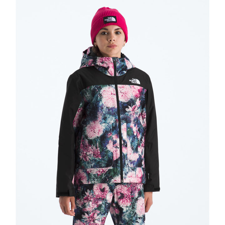 The North Face Freedom Insulated Jacket - Girls' Pale Blossom Frozen Floral Print