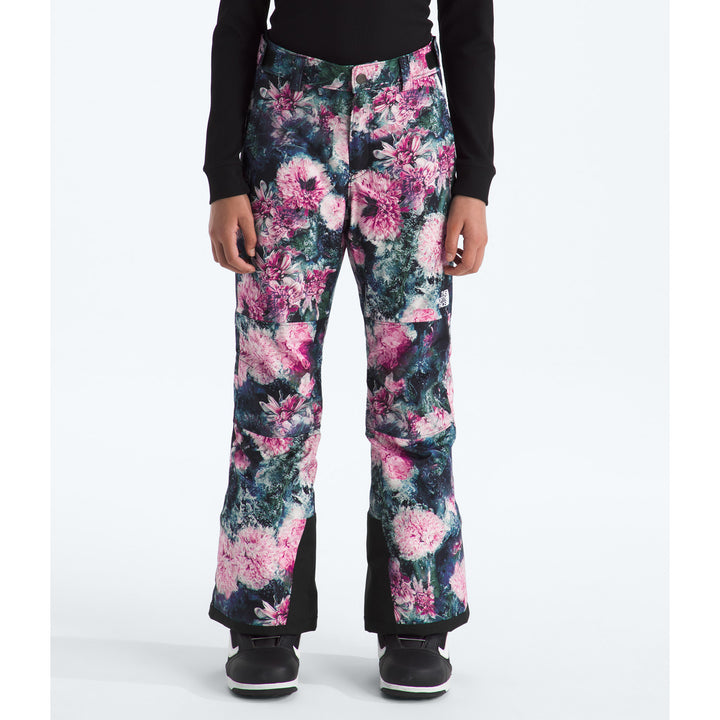 The North Face Freedom Insulated Pants - Girls' Pale Blossom Frozen Floral Print