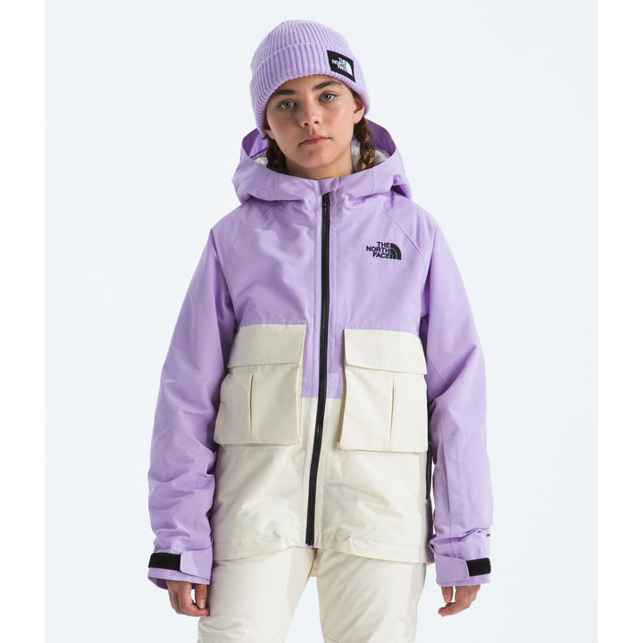 The North Face Teen Dragline Jacket - Unisex Lite Lilac/White Dune