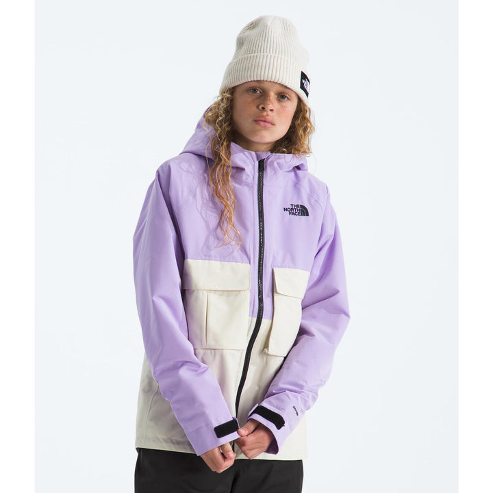 The North Face Teen Dragline Jacket - Unisex Lite Lilac/White Dune