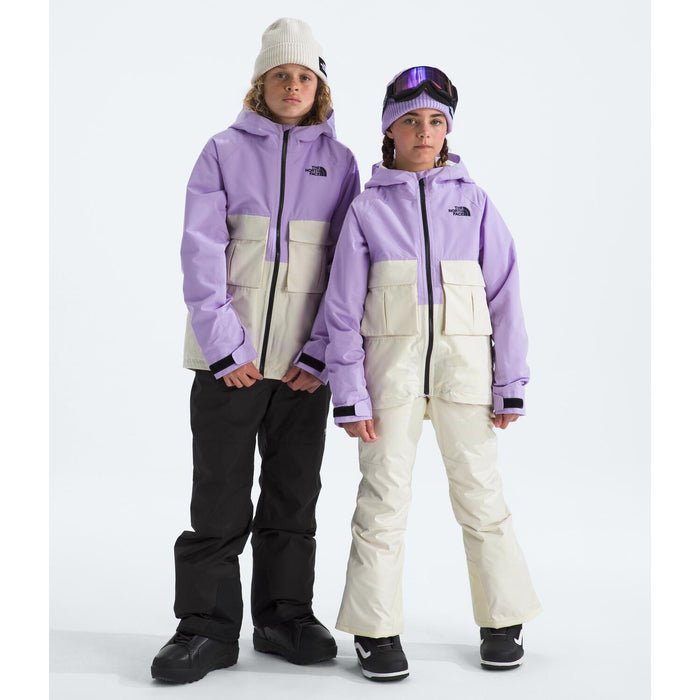 The North Face Teen Dragline Jacket - Unisex Lite Lilac/White Dune