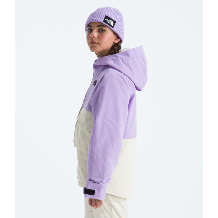 The North Face Teen Dragline Jacket - Unisex Lite Lilac/White Dune