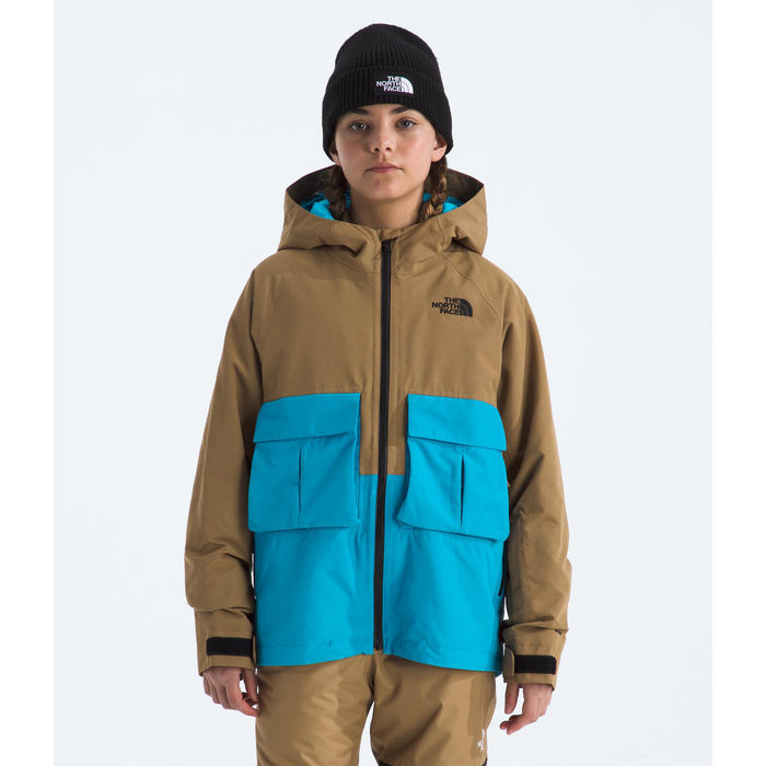 The North Face Teen Dragline Jacket - Unisex Utility Brown/Meridian Blue