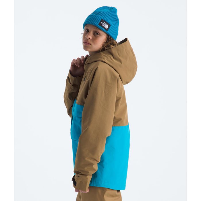 The North Face Teen Dragline Jacket - Unisex Utility Brown/Meridian Blue