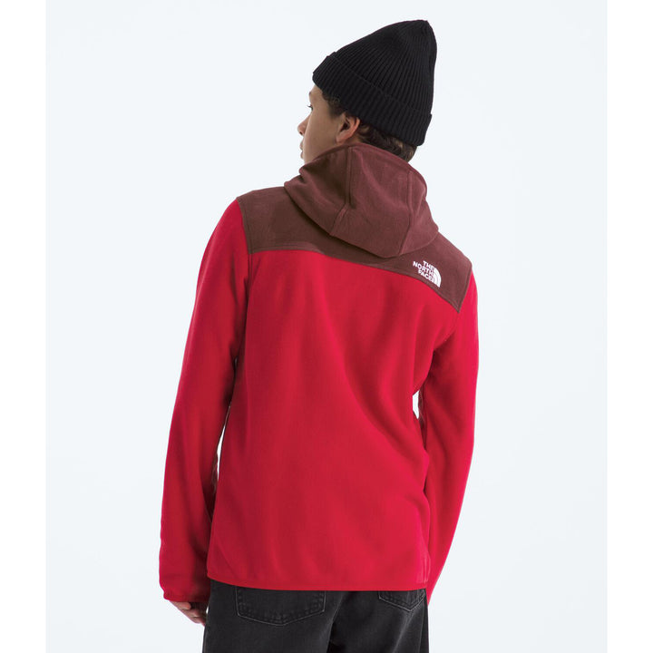 The North Face Teen Glacier Full Zip Hoodie - Unisex TNF Red/Sumac