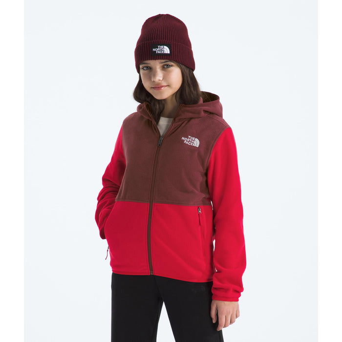 The North Face Teen Glacier Full Zip Hoodie - Unisex TNF Red/Sumac