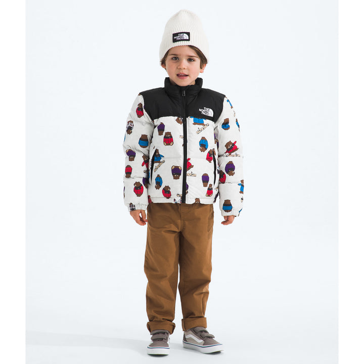 The North Face 1996 Retro Nuptse Print Jacket - Kids' TNF White Nuptse Bears Print