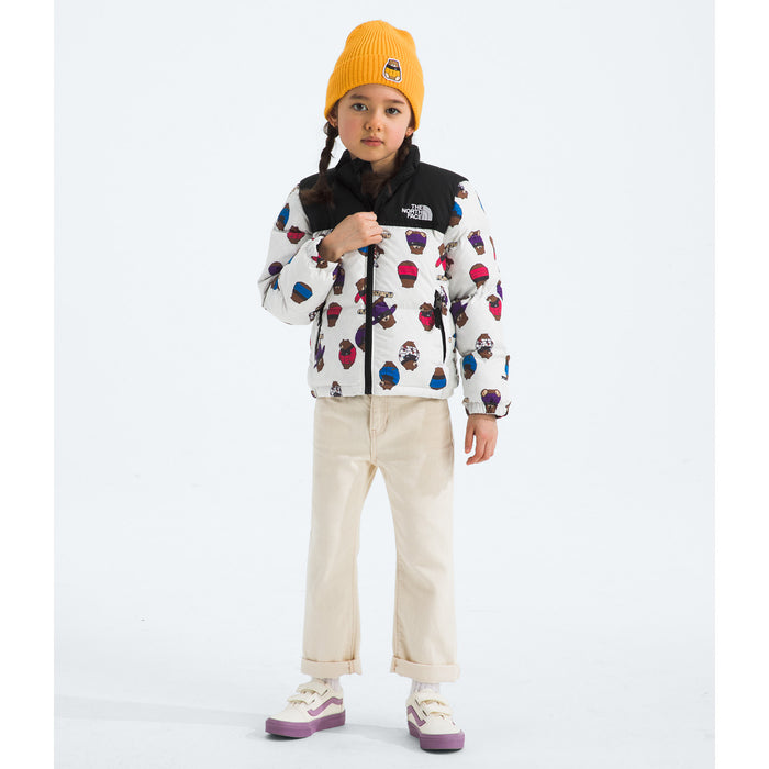 The North Face 1996 Retro Nuptse Print Jacket - Kids' TNF White Nuptse Bears Print