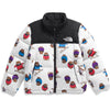TNF White Nuptse Bears Print