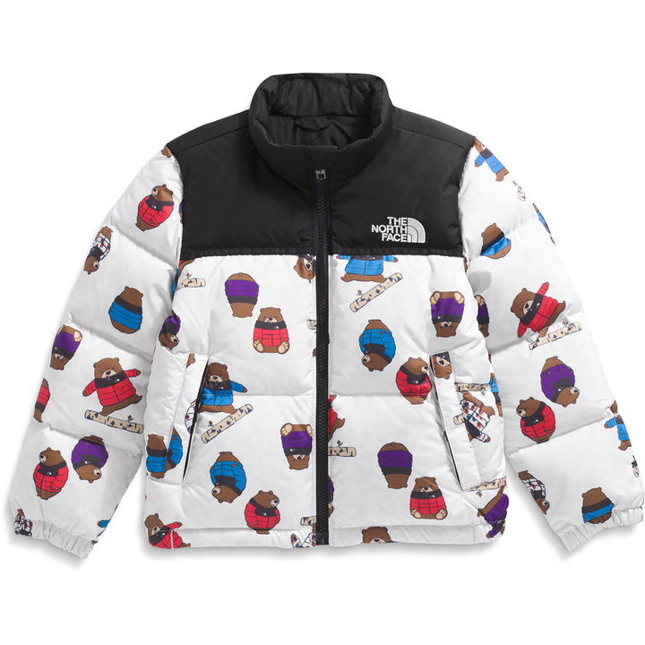 The North Face 1996 Retro Nuptse Print Jacket - Kids' TNF White Nuptse Bears Print