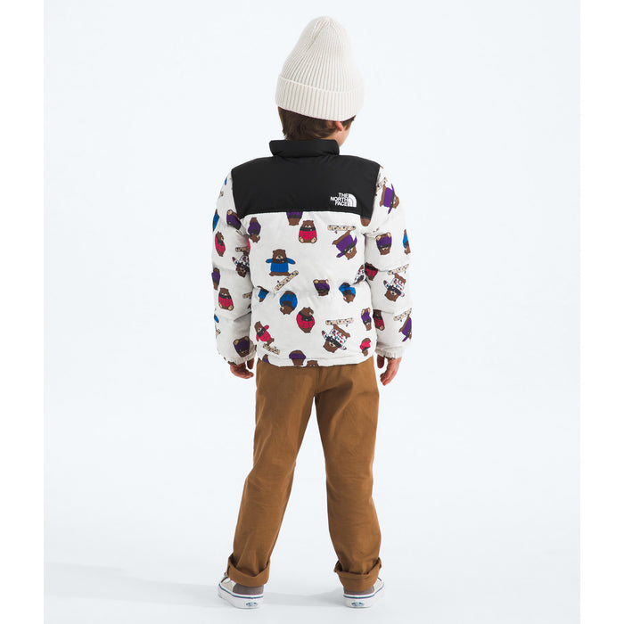 The North Face 1996 Retro Nuptse Print Jacket - Kids' TNF White Nuptse Bears Print