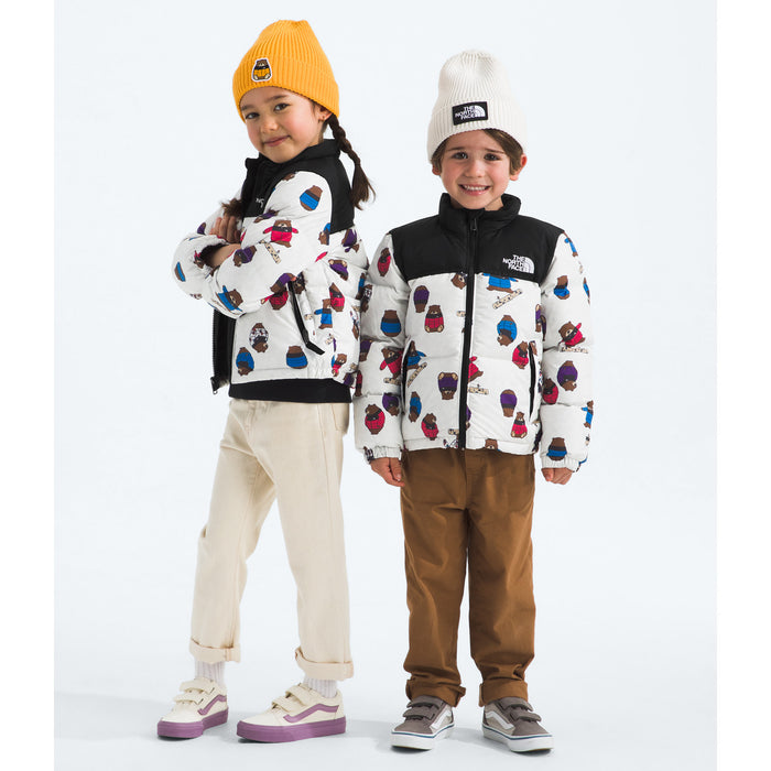 The North Face 1996 Retro Nuptse Print Jacket - Kids' TNF White Nuptse Bears Print
