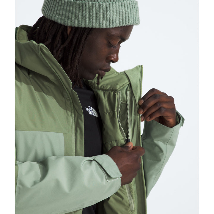 The North Face ThermoBall™ Eco Snow Triclimate® Jacket - Men's Bark Mist/Slate Moss