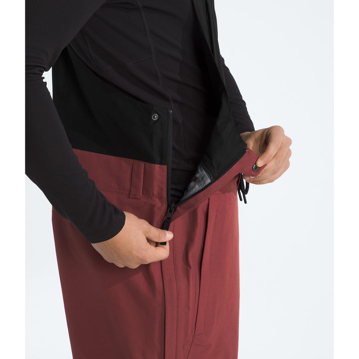 The North Face Dragline Bibs - Men's Sumac/TNF Black