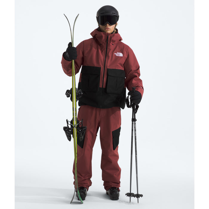 The North Face Dragline Bibs - Men's Sumac/TNF Black