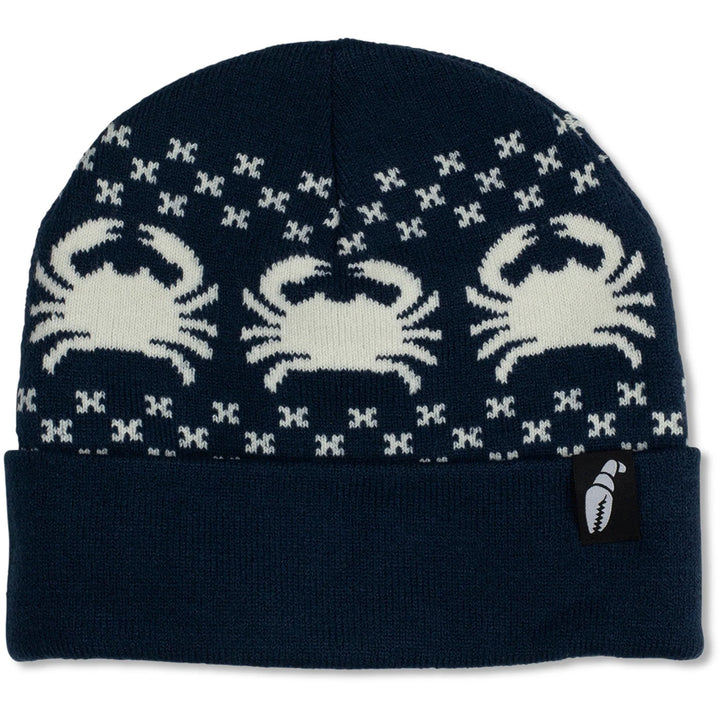 Crab Grab Nordicrab Beanie Navy/White