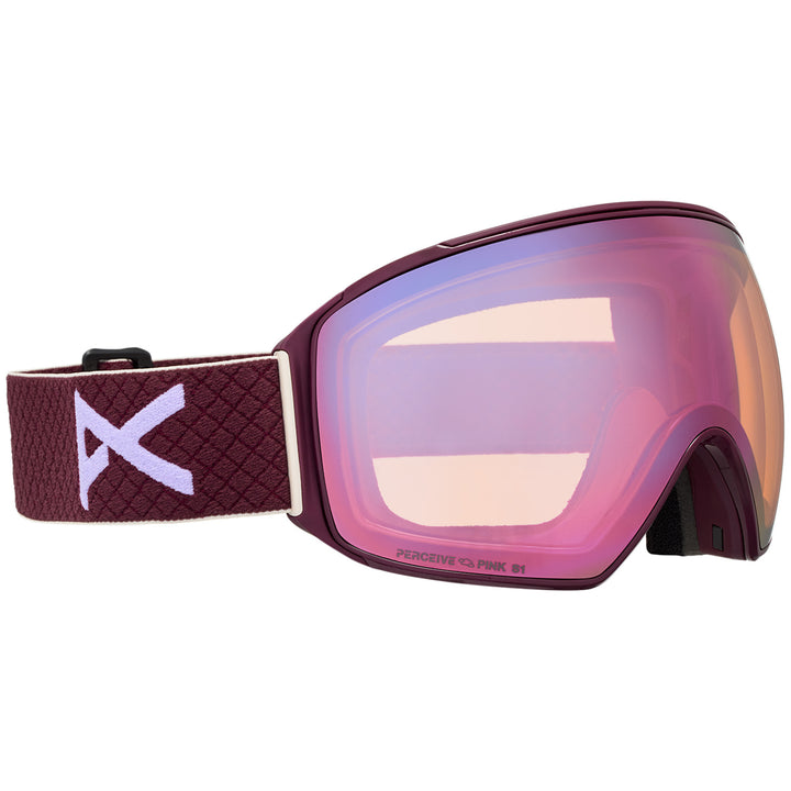 Anon M4 Toric MFI Low Bridge Fit Goggles Deep Cherry/Perceive Cloudy Pink+Perceive Variable Blue