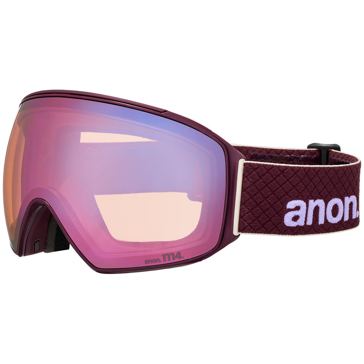 Anon M4 Toric MFI Low Bridge Fit Goggles Deep Cherry/Perceive Cloudy Pink+Perceive Variable Blue