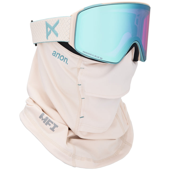 Anon M4 Cylindrical MFI Goggles Oat/Perceive Variable Blue+Perceive Cloudy Pink