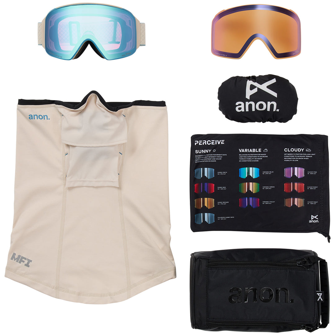 best anon goggles Anon M4 Cylindrical MFI Goggles – evo