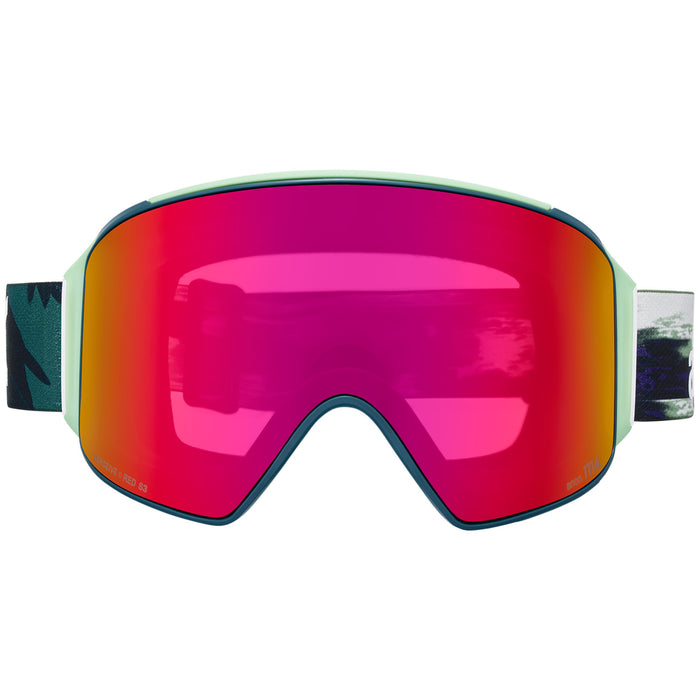 Anon M4 Cylindrical MFI Low Bridge Fit Goggles Family Tree/Perceive Sunny Red+Perceive Cloudy Burst