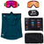 Anon M4 Cylindrical MFI Low Bridge Fit Goggles Family Tree/Perceive Sunny Red+Perceive Cloudy Burst