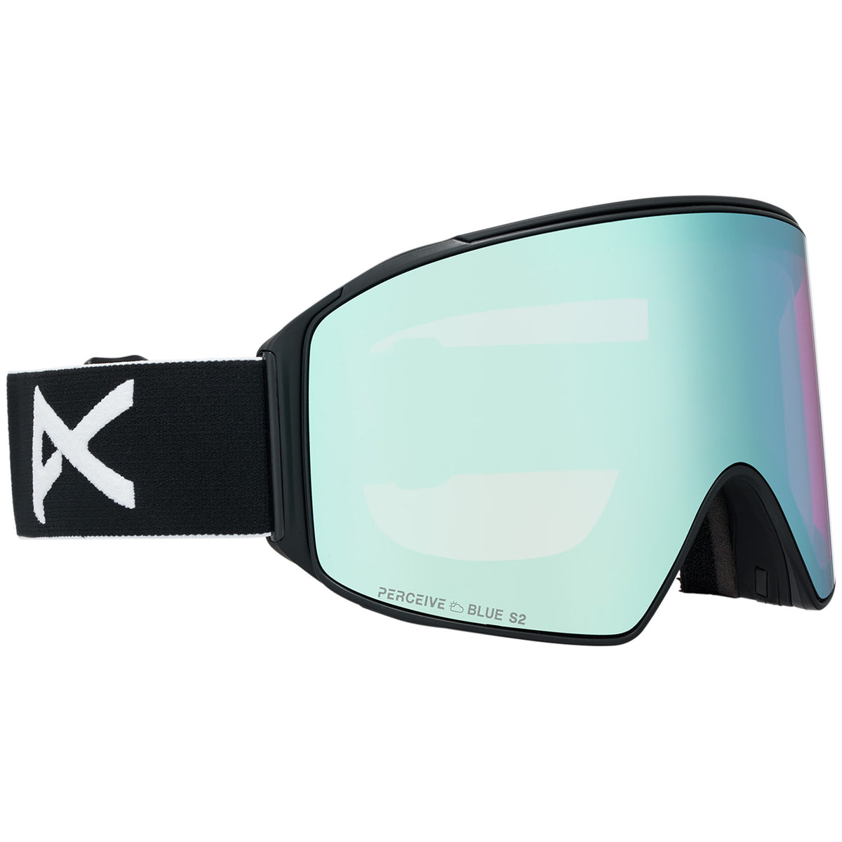 Anon M4 Cylindrical MFI Low Bridge Fit Goggles Black/Perceive Variable Blue+Perceive Cloudy Pink