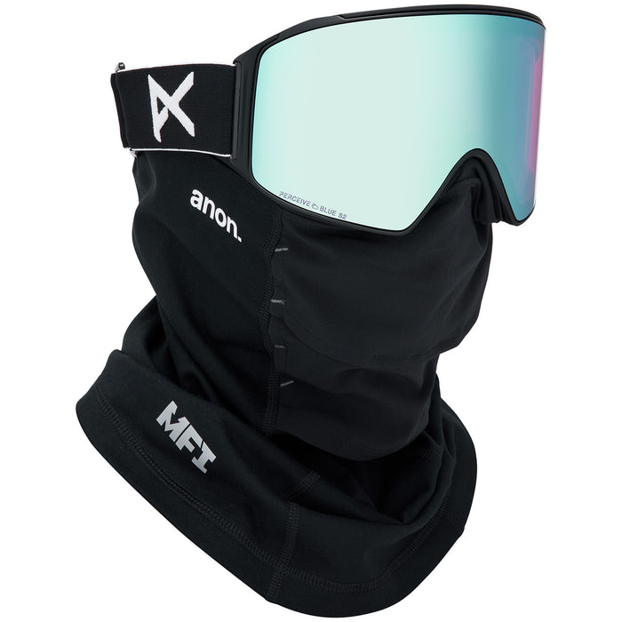 Anon M4 Cylindrical MFI Low Bridge Fit Goggles Black/Perceive Variable Blue+Perceive Cloudy Pink