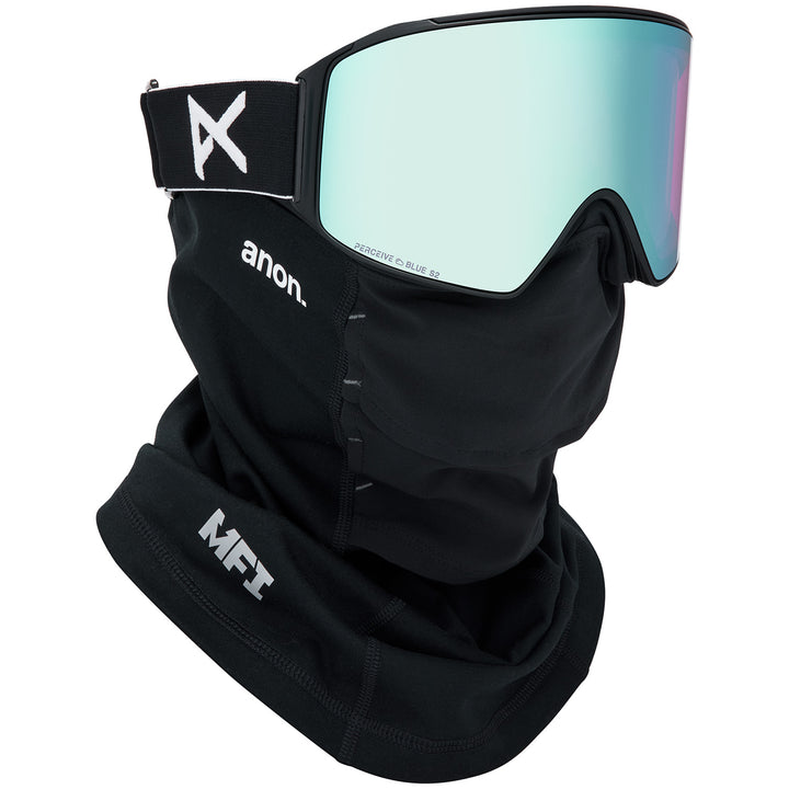 Anon M4 Cylindrical MFI Low Bridge Fit Goggles Black/Perceive Variable Blue+Perceive Cloudy Pink