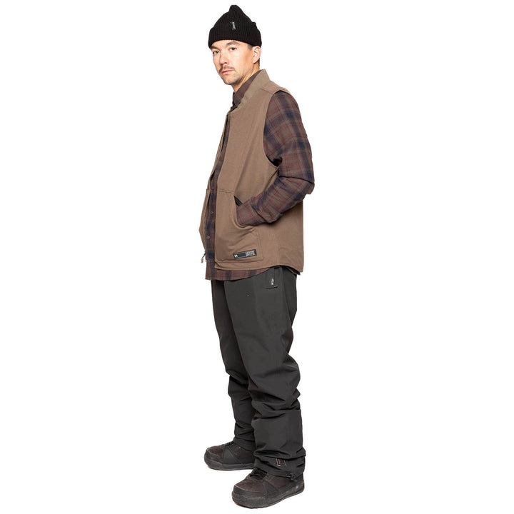 L1 Americana Vest - Men's Brown Stone