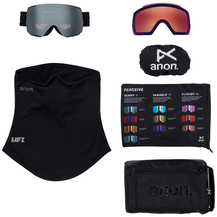 Anon M5S MFI Goggles Smoke/Perceive Sunny Onyx+Perceive Variable Violet