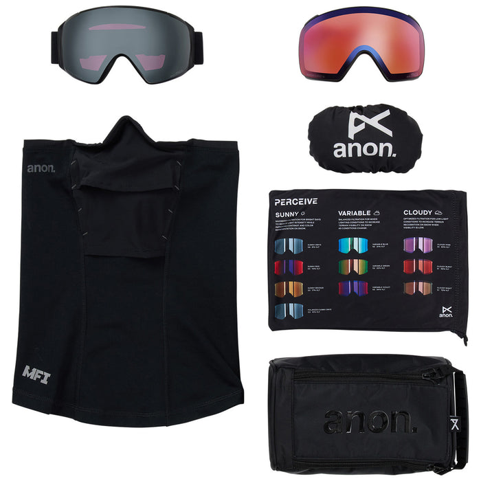 Anon M4S Toric MFI Low Bridge Fit Goggles Smoke/Perceive Sunny Onyx+Perceive Variable Violet