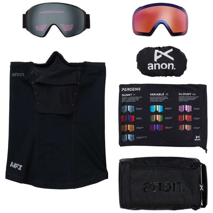 Anon M4S Toric MFI Low Bridge Fit Goggles Smoke/Perceive Sunny Onyx+Perceive Variable Violet