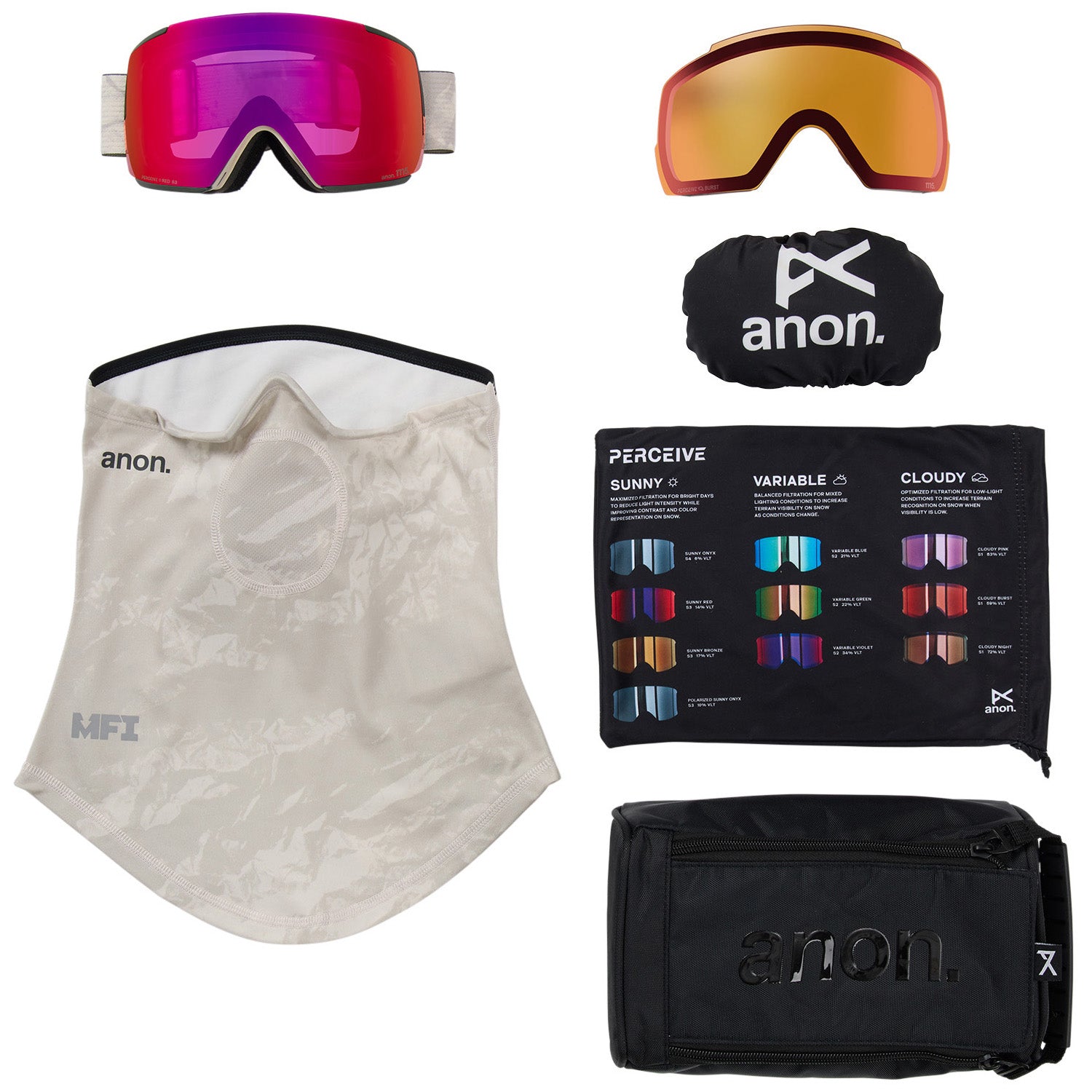 Anon M5 MFI Low Bridge Fit Goggles – evo