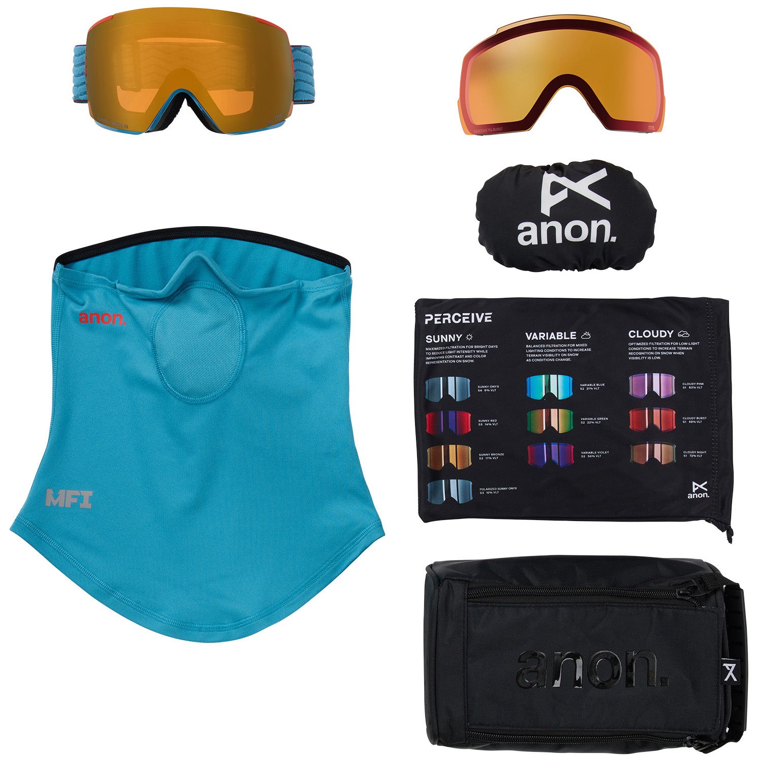 Anon M5 MFI Low Bridge Fit Goggles – evo