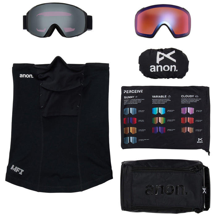 Anon M4S Toric Polarized Low Bridge Fit Goggles Black/Perceive Polar Onyx+Perceive Variable Violet