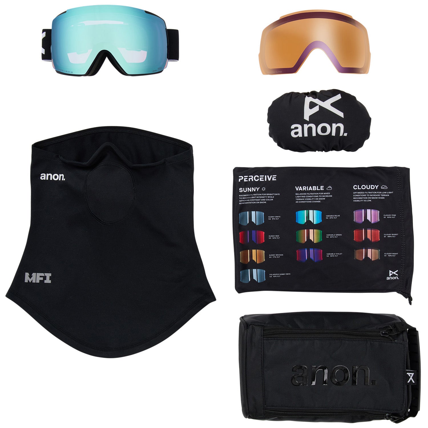 Anon M5 MFI Low Bridge Fit Goggles – evo