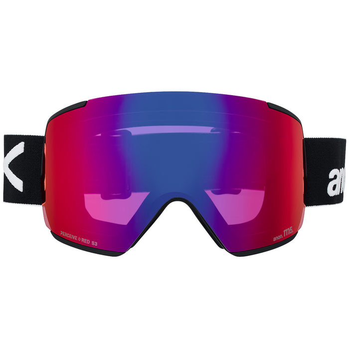 Anon M5 MFI Low Bridge Fit Goggles Black/Perceive Sunny Red+Perceive Cloudy Burst