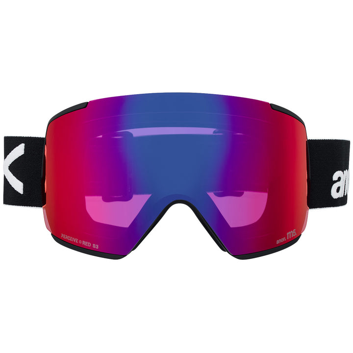 Anon M5 MFI Low Bridge Fit Goggles Black/Perceive Sunny Red+Perceive Cloudy Burst