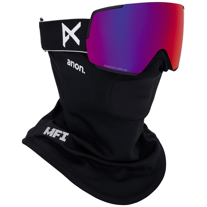 Anon M5 MFI Low Bridge Fit Goggles Black/Perceive Sunny Red+Perceive Cloudy Burst