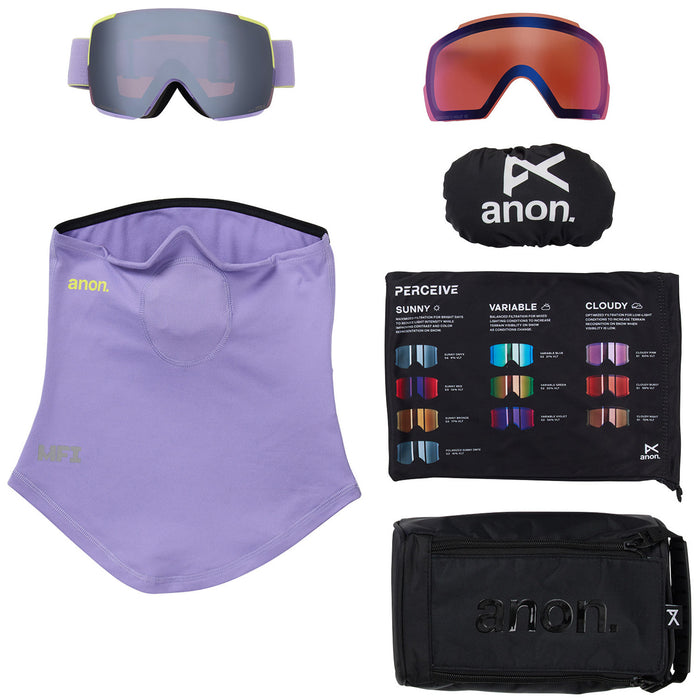 Anon M5S MFI Goggles Hyper Lilac/Perceive Sunny Onyx+Perceive Variable Violet