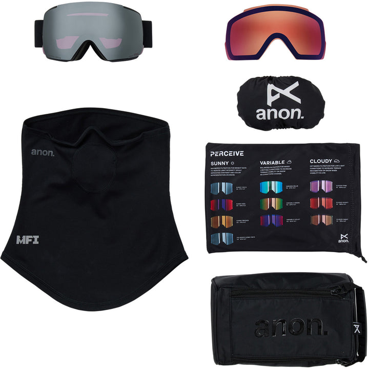 Anon M5 MFI Goggles Smoke/Perceive Sunny Onyx+Perceive Variable Violet
