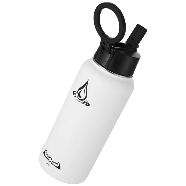 AquaMount Pro 32oz Water Bottle Coastal White