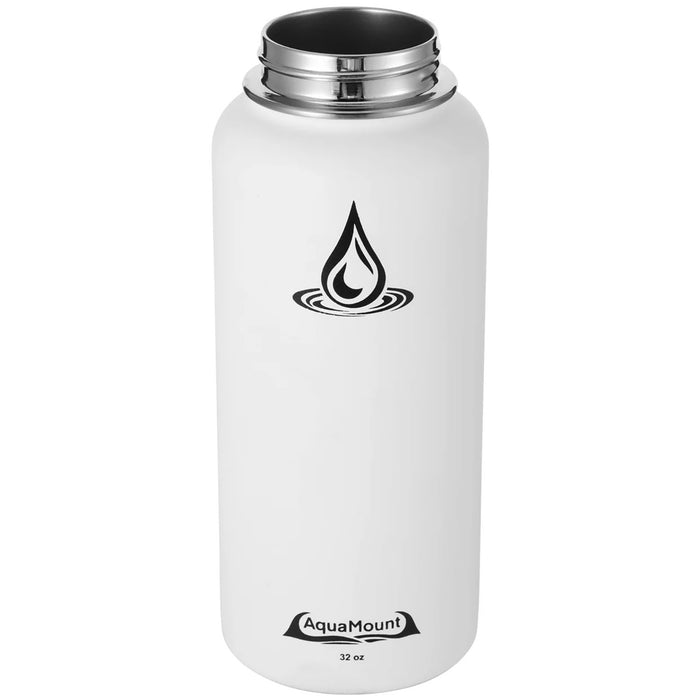 AquaMount Pro 32oz Water Bottle Coastal White